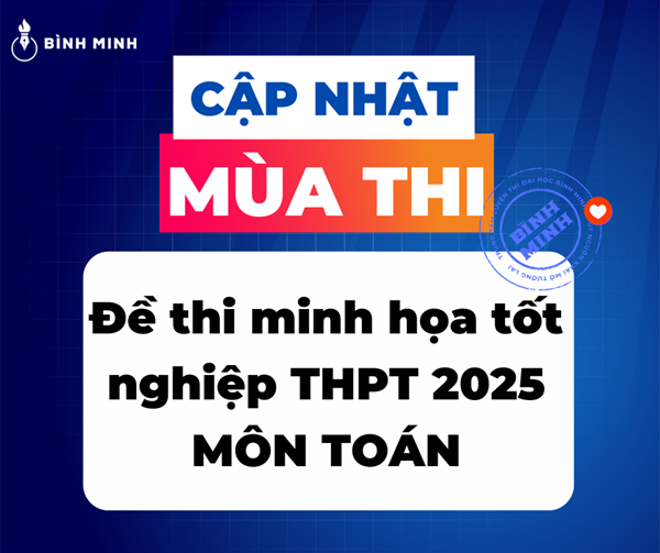 Đề Thi Tốt Nghiệp THPT Quốc Gia 2025 Môn Toán (Đề Minh Họa)