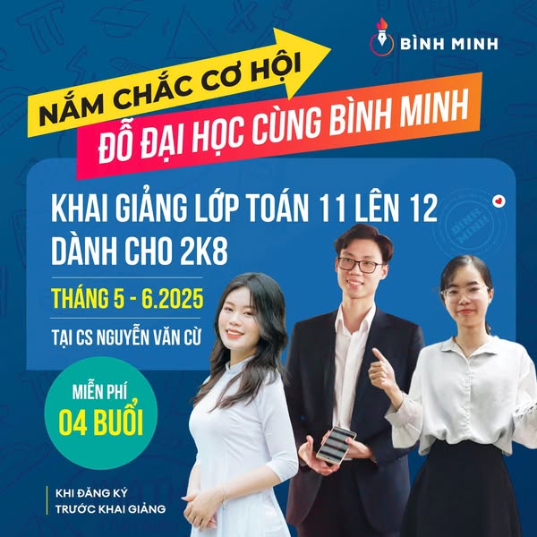 Toán Lớp 11 Lên 12 - Khóa 2k8